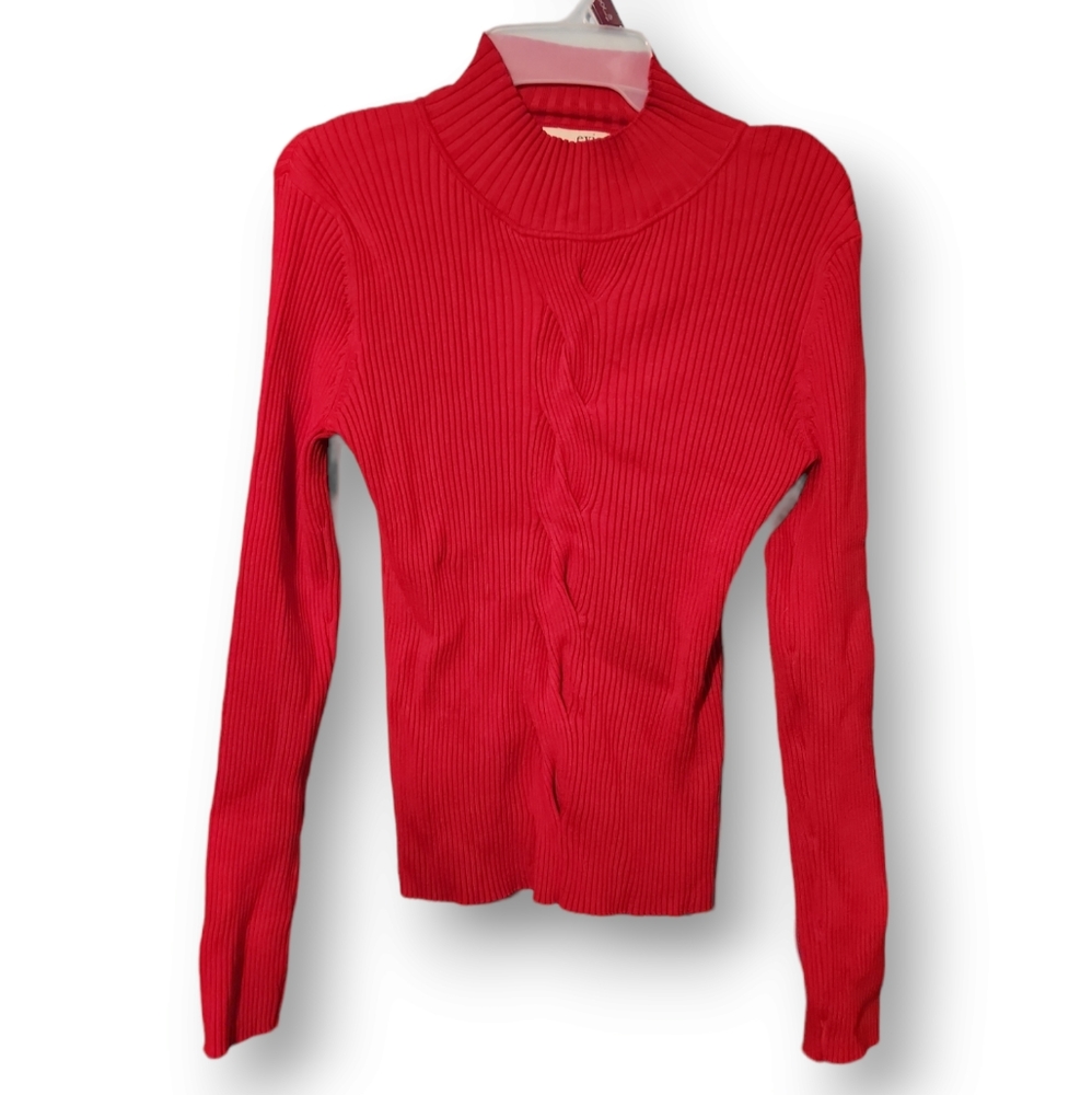evie turtleneck sweater size L
